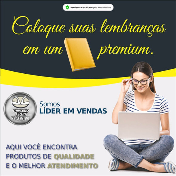 Álbum 10x15 Couro 300 Fotos Classico Escolha Sua Cor 1