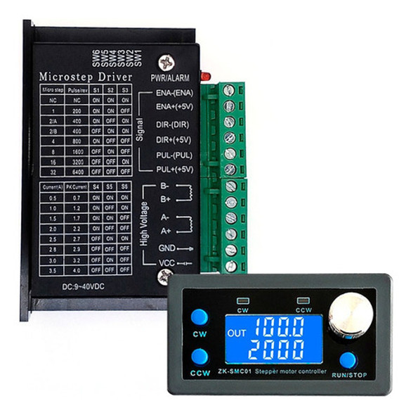 Kit Driver + Controlador Speed Encoder Motor Passo Dc 9-42v 0