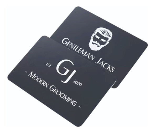 Tarjeta Metálica Personalizada Negra Mate Qr 0