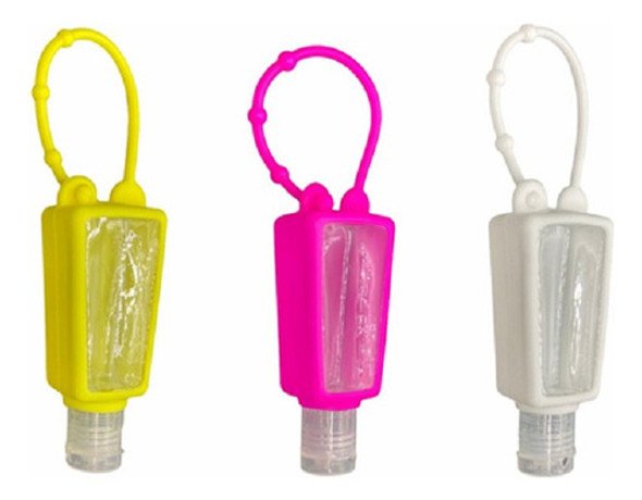 110 Porta Álcool Gel Frasco Mochila Chaveiro Suport Silicone 0