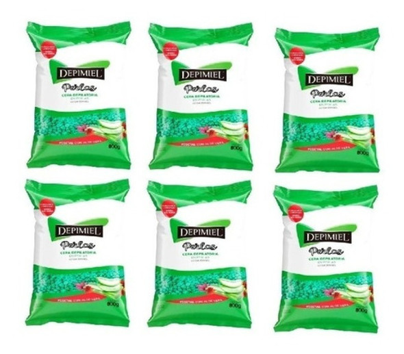 Cera Depilatoria Depimiel Sistema Español Perlas 800gr X6 0