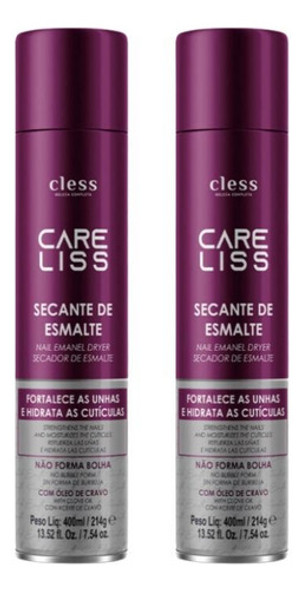 Secante De Esmalte Care Liss Oleo De Cravo 400ml - Kit C/2un 0