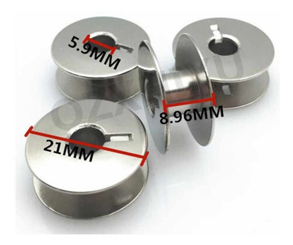 10 Carreteles Bobina Para Maquina Recta Industrial 1