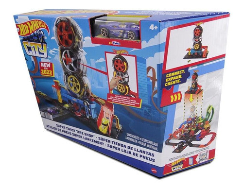 Pista Hot Wheels City Super Loja De Pneus 2022 -hdp02 Mattel 0