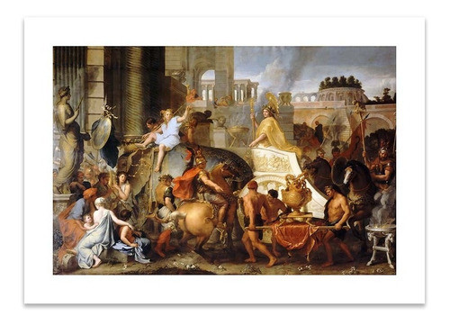Lamina Fine Art Alejandro Entrando A Babilonia Le Brun 60x85 0