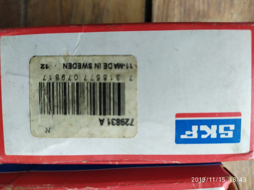 Valvula Conector Skf 729831 A 1