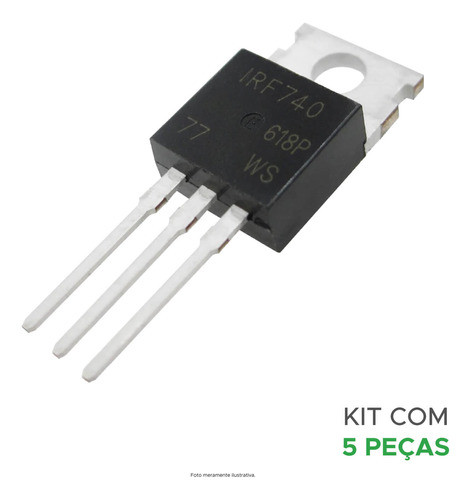 5x Transistor Fet Mosfet - Irf740 - Original 1