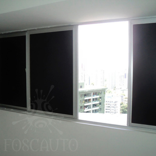 Adesivo Blackout Bloqueia Luz Solar Porta Janela - 1m X 50cm 1