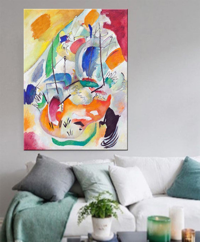 Cuadro Kandinsky Improvisation 31 Sea Battle Impreso En Canv 1