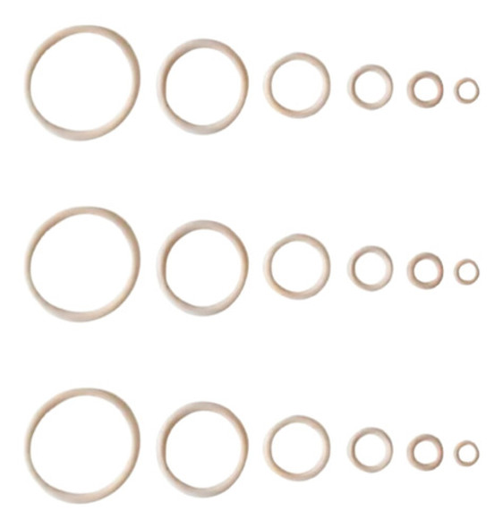 Argollas De Madera N11 De 35mm Ancho Exterior 0