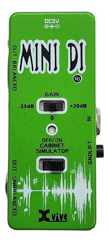 Pedal Caja Directa Activa Xvive V13 Mini Di True Bypass 0