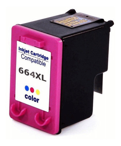 Cartucho Compatível Hp 664 Xl Color 12 Ml Microjet 0