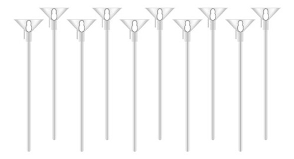 Kit 50 Varetas Para Balões Branco 32cm Festa Lembrancinha 0