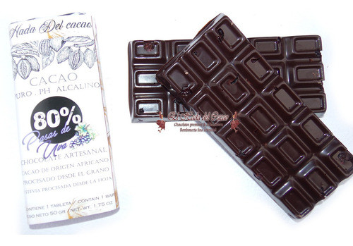 Chocolate 80%  Cacao Con Pasas Sin Azucar Stevia Keto Vegano 0