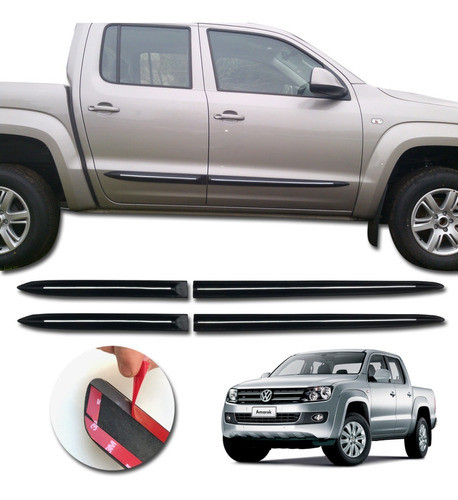 Molduras Laterales Baguetas C/cromo Amarok Kenny 2023 0