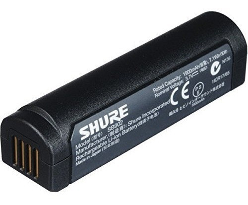 Shure Sb902 Rechargeable Lithium Ion Battery For Glx Dmusic 0