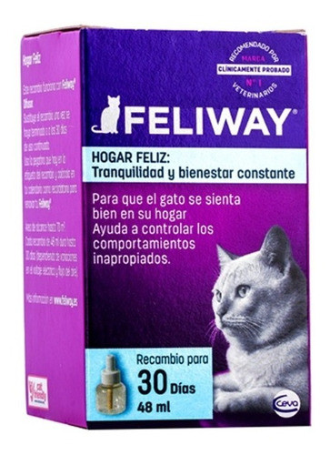 Feliway Para Gatos Repuesto 48 Ml 0