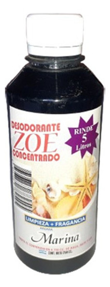 24 Desodorantes P/pisos Zoe X 250 C.c.rinde 5 Litros Marina 0 24 Desodorantes P/pisos Zoe X 250 C.c.rinde 5 Litros Marina 0