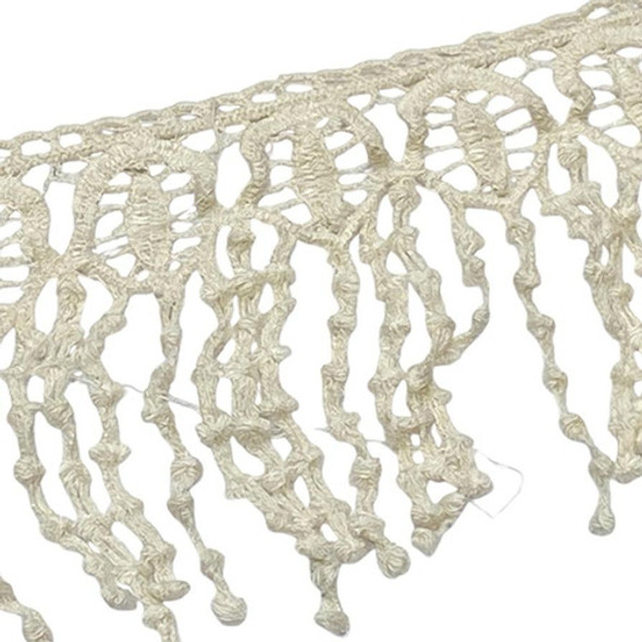 Pasamanería De Guipure Flecos 12 Cm Ancho X 1 Mtrs. Crudo 0
