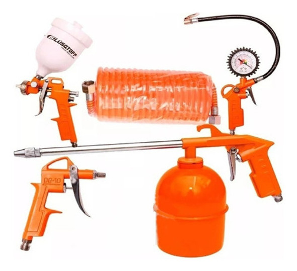 Set 5 Piezas Para Compresor Pintar De Aire Multiuso 1