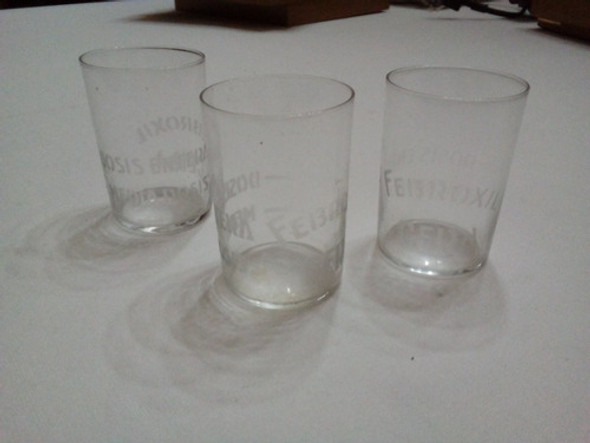 Antiguo Dosificador De Vidrio Febroxil Cera  1920 Frasco Farmacia 0