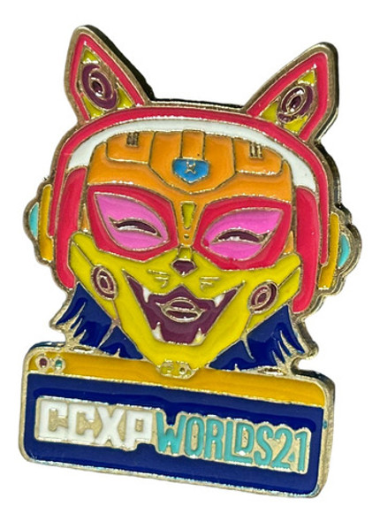 Insígnia Metálica Ccxp Worlds 21 Mascote 1
