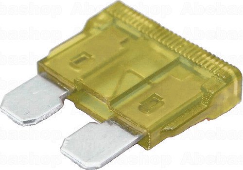 Fusible Tipo Automotor 20a Automotriz Amarillo 0
