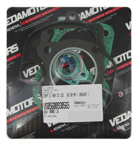 Juntas Descarbonizado Cg125 56.5mm O`ring Sello Valvula Veda 0