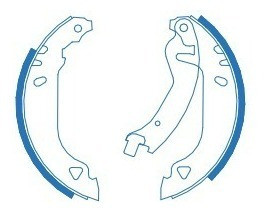 4 Patines Freno Fiat Tipo 1.1 Trasero 180x32mm 1