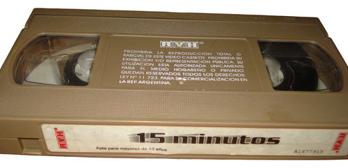 Vhs 15 Minutos (15 Minutes, Robert De Niro, 2001) 0