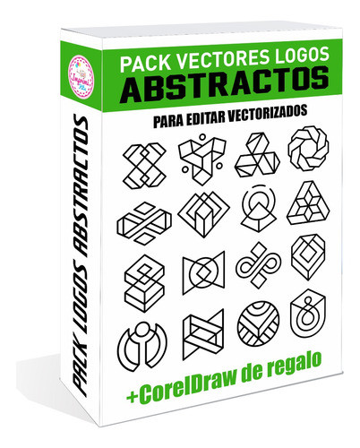Pack Vectores 50 Logos Abstractos Editables Vector #v311 0