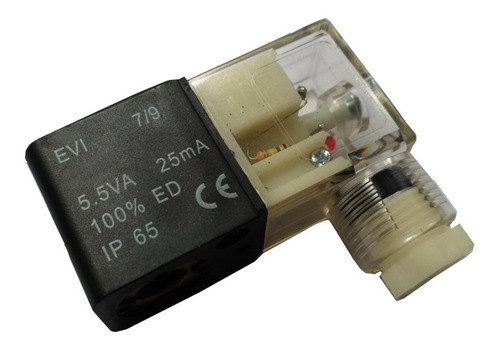 Bobina Solenoide 110v Ac Orifício 9mm Com Led Para Válvulas 0