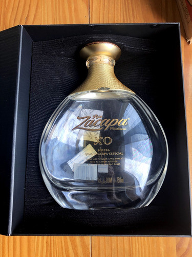Garrafa Vazia Com Caixa Imantada Do Rum Zacapa Xo 0