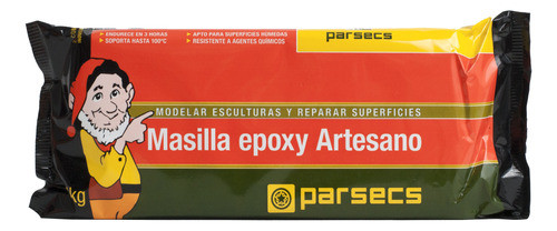 Parsecs Masilla Epoxy Artesana Para Modelar 1kg 0