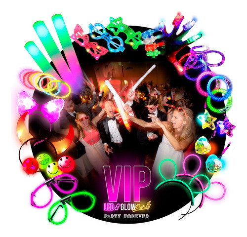 Combo Cotillon Vip Todo Luminoso 150 Personas 0