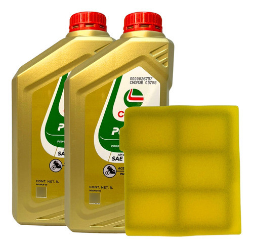 Kit Filtro De Aire Original Bajaj Y Aceite Semisint Ns 220 0
