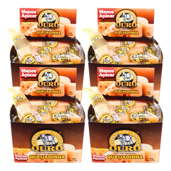 Kit 4 Queijadinha Menos Açúcar Ameixa Ouro 1kg Cx/20un Cada 0 Kit 4 Queijadinha Menos Açúcar Ameixa Ouro 1kg Cx/20un Cada 0