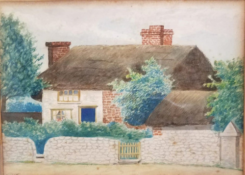 Otra Antigua Pintura Acuarela Papel R. P. Chapman Painting 1