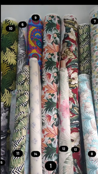 Tela Estampada 1,40ancho  Tapicería Funda Cortina Puff 0