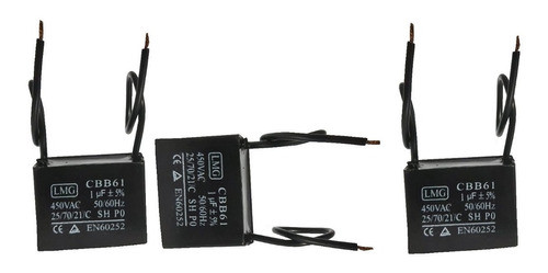 Capacitor 1mf X 450vac Con Oreja Set X 10 Unidades 1