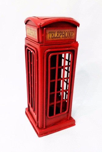 Alcancía Vintage Cabina De Telefono M1 - Sheshu 1