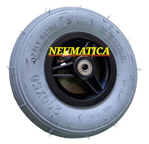 Rueda Delantera Silla De Ruedas Motorizada 200x50 Eje 8mm 0