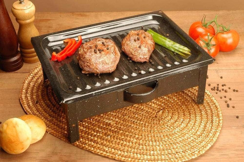 Brasero De Mesa Enlozado Parrilla Gastronomico Oferta! X 5u 1