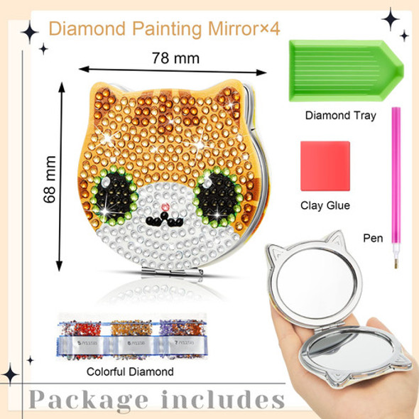Kit De Pintura Por Diamentes 4 Espejos De Bolsillo - 03 1