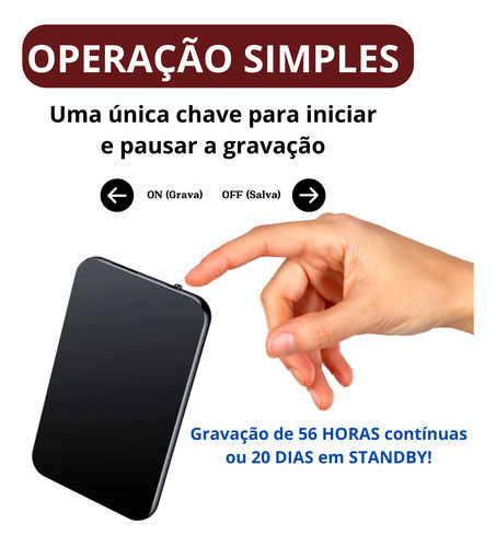 Pega Traição Gravador De Audio Discreta Sensor Voz Cartão 1