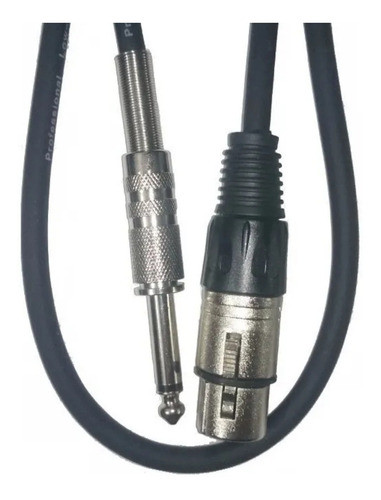 Cable Canon Xlr Hembra A Plug Mono 6.5 Mm 1 Metro Pro 0