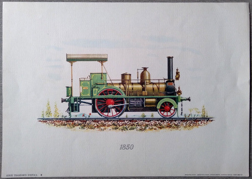 Lámina Tren Antiguo 1850 Nektararte 0