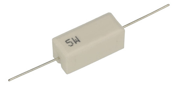 Resistencia Ceramica Cementada 5w 0.1 Ohm 0.1r .1e  Pack X5 0