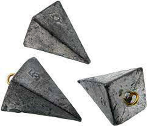 Plomadas De Pesca Tipo  Pirámide 50 Grs. X 10 Unidades 1