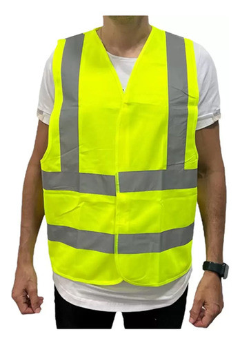 Colete Sinalizador Refletivo Epi Segurança Trabalho Operario 1